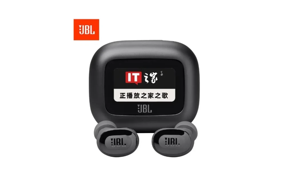 Наушники JBL Live Buds 3 оснащены зарядным кейсом с сенсорным экраном