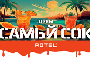 Акция сочных цен на товары бренда Rotel!