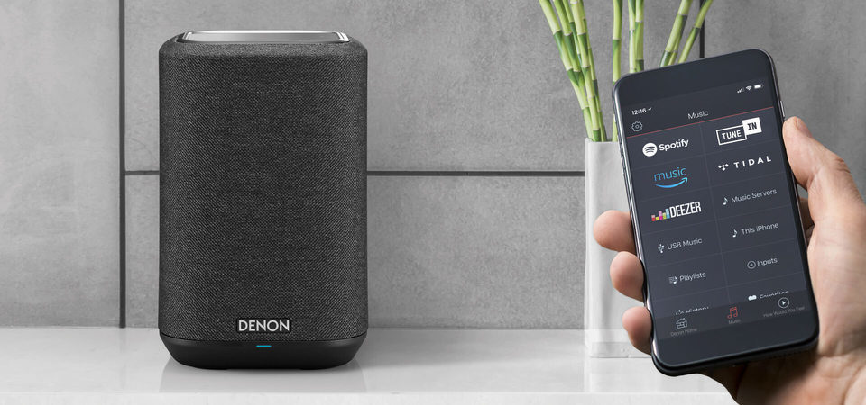 ​Три беспроводные модели акустики Denon Home с поддержкой Hi-Res Аудио и HEOS получат голосовое управление