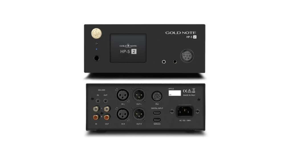 Gold Note HP‑5.2 — усилитель для наушников с ЦАПом ESS ES9023