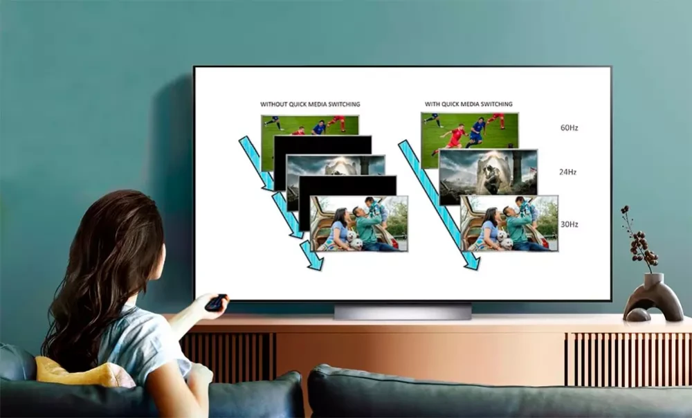 Телевизоры Samsung QD-OLED теперь поддерживают HDMI 2.1 QMS для плавного переключения частоты обновления