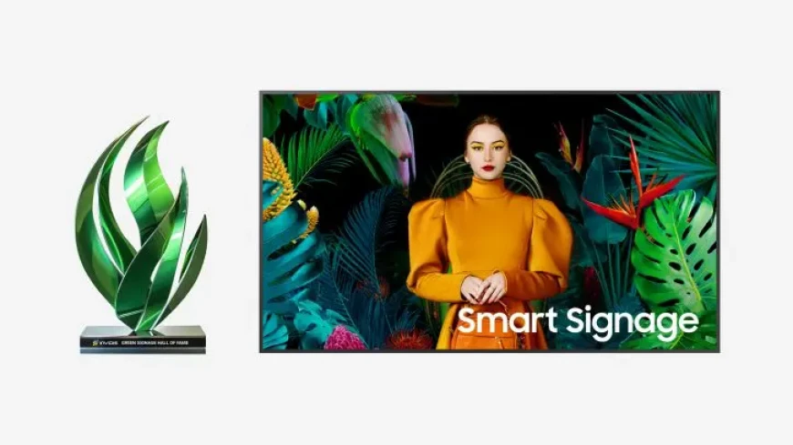 Профессиональные дисплеи Samsung – в зале славы Green Signage компании Invidis