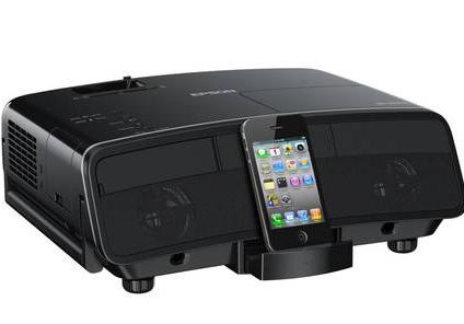 HD-проектор Epson MG-850HD c док-станцией для iPhone, iPod и iPad