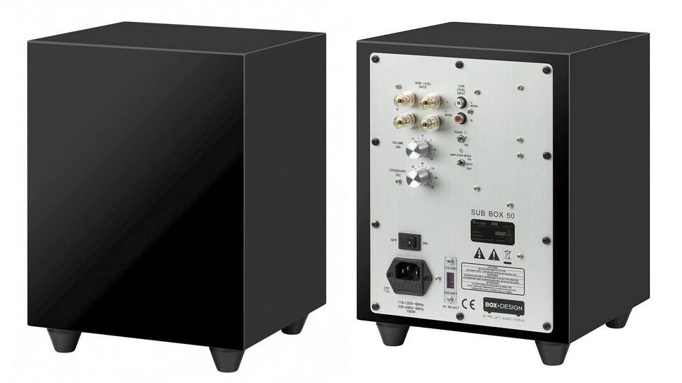 Сабвуфер Sub Box 50 E дополнит компактных Hi-Fi-системы Pro-Ject Audio Systems