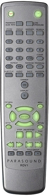 Parasound D200 remote